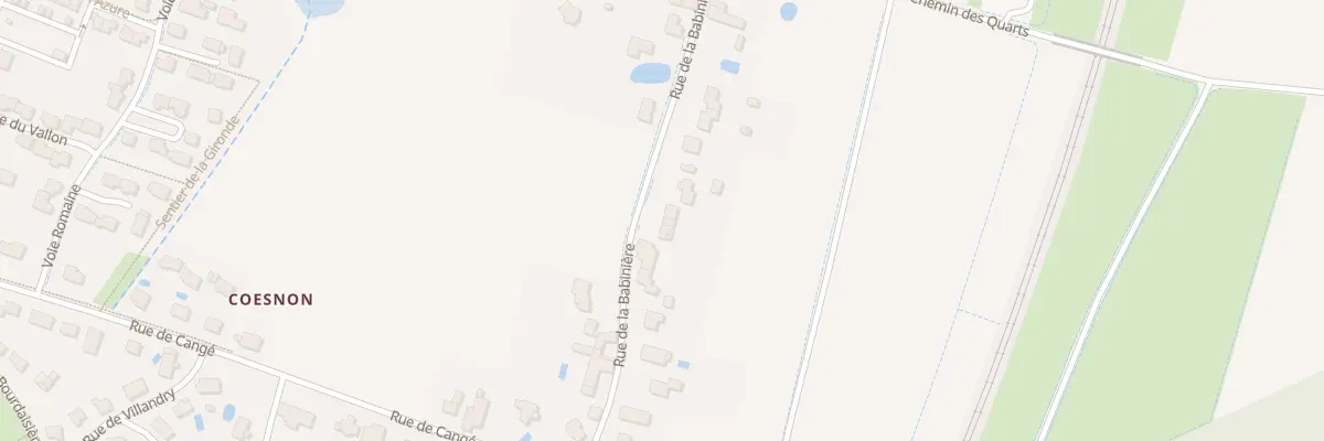 Plan du 11 Rue de la Babinière à Larçay