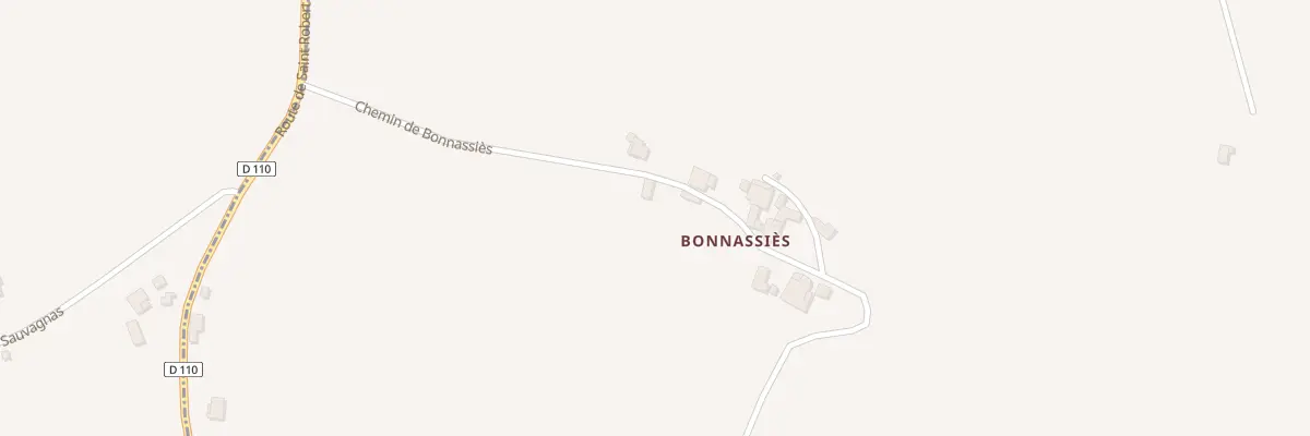 Plan du 39 Bonnassies à Saint-Robert