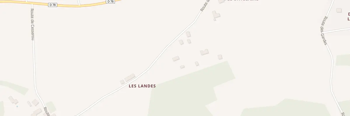 Plan des Landes à Saint-Pierre-de-Côle