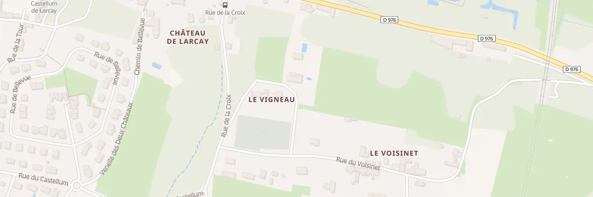 Plan du 3 All du Vigneau à Larçay
