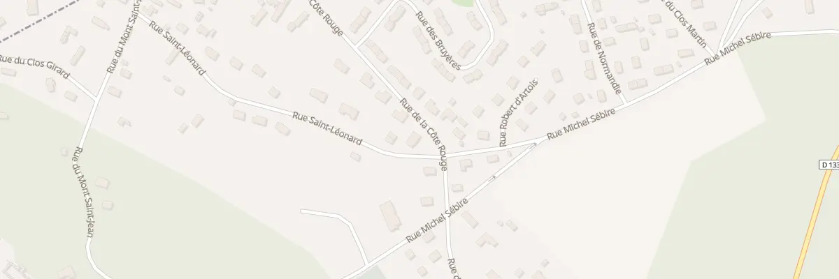 Plan du 23 Rue Saint Leonard à Beaumont-le-Roger