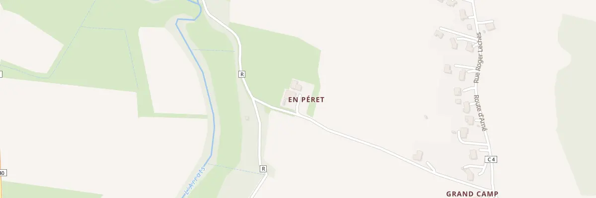 Plan du 184 Rte d’Arné à Aubiet