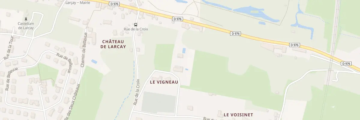 Plan du 2 All du Vigneau à Larçay