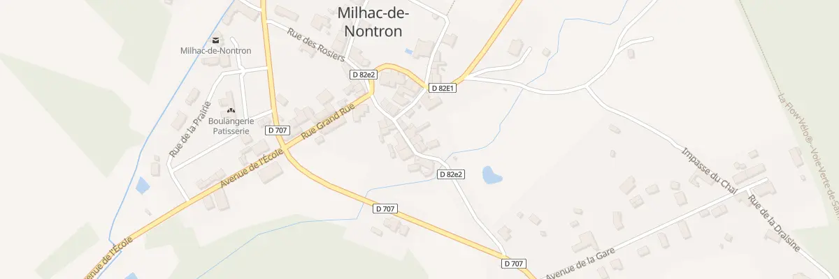 Plan du 11 Rue de la Fontaine à Milhac-de-Nontron