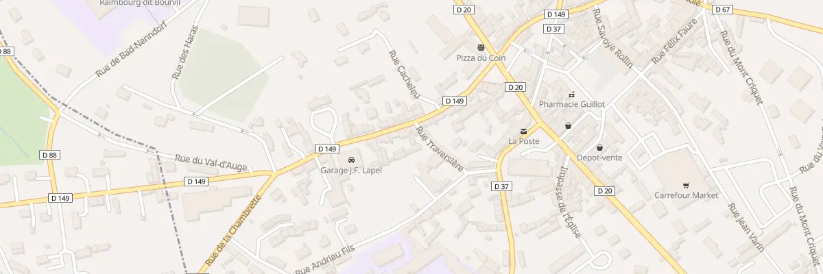 Plan du 21 Rue Cacheleu à Doudeville