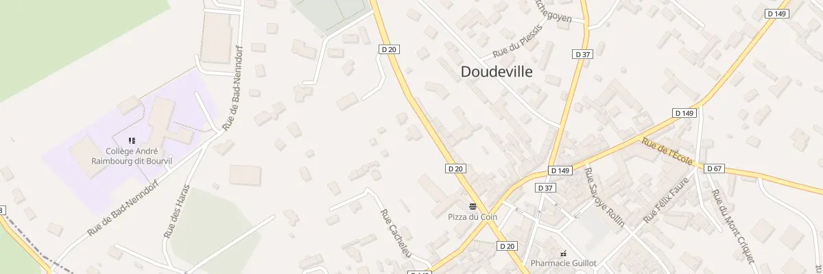 Plan du 3 Rue du Colonel Person à Doudeville