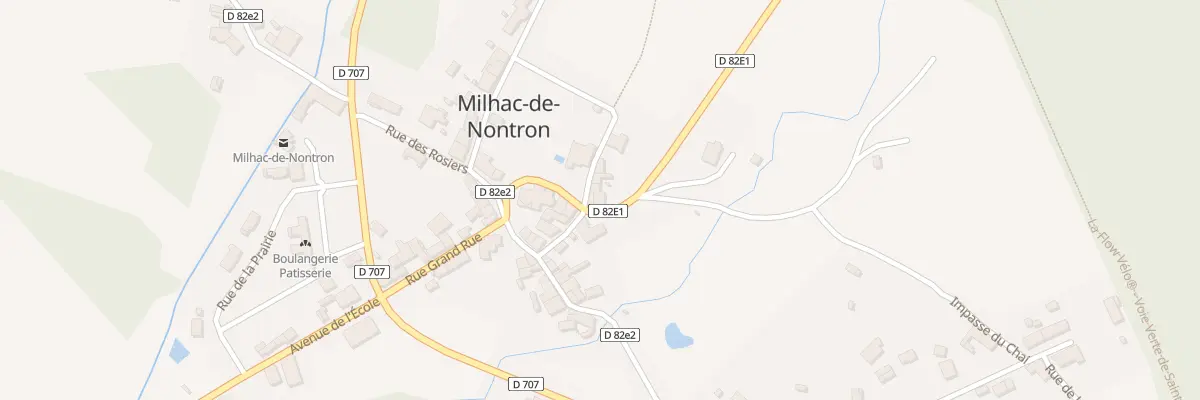 Plan du 2 Rue du Château d’Eau à Milhac-de-Nontron
