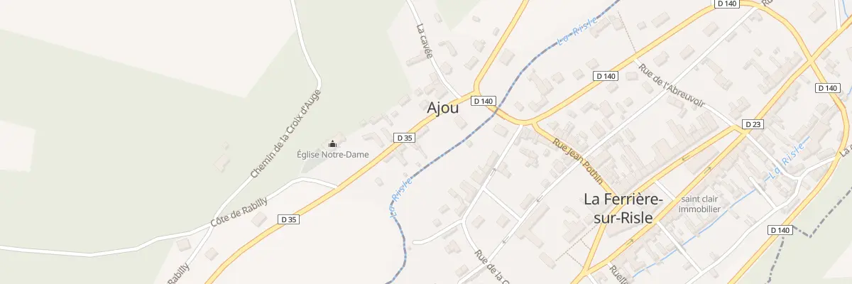 Plan du 4 Rte de la Barre - Ajou à Mesnil-en-Ouche