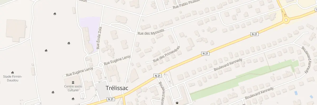 Plan du 10 Rue des Primevères à Trélissac