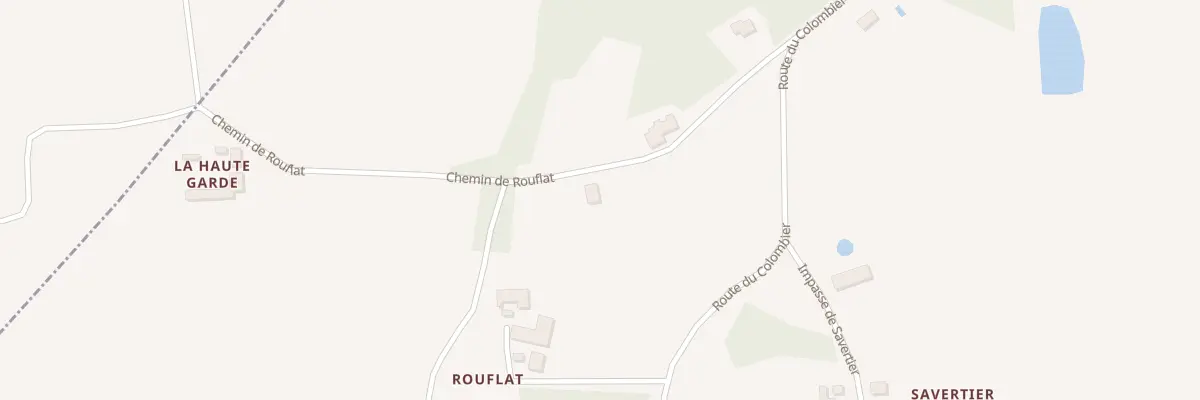 Plan du 213 Che de Rouflat à Cornille