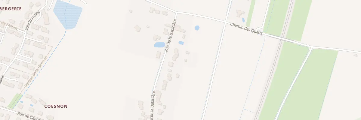 Plan du 5 Rue de la Babinière à Larçay