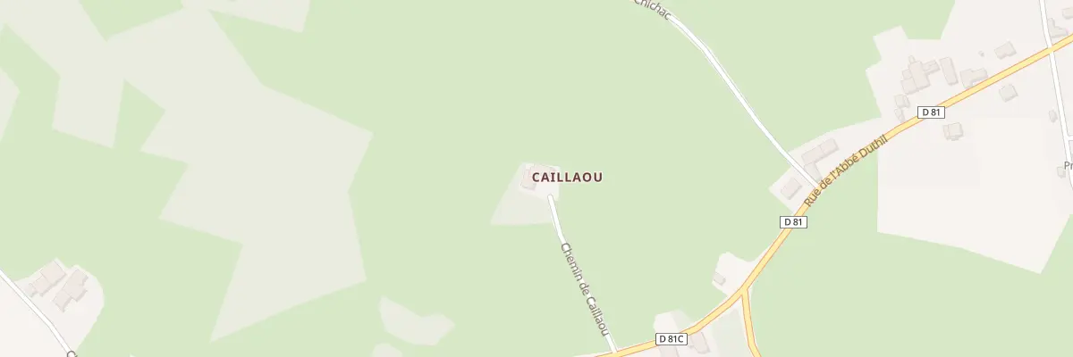 Plan du 172 Che de Caillaou à Cassagnabère-Tournas