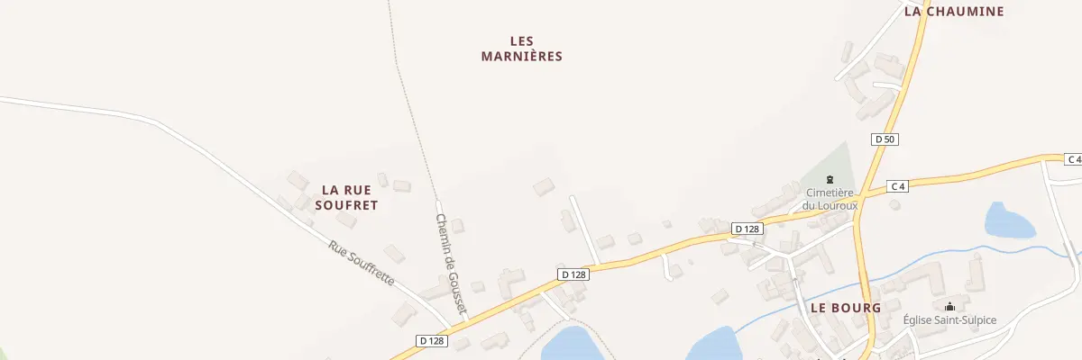 Plan du 2 Les Marnieres au Louroux