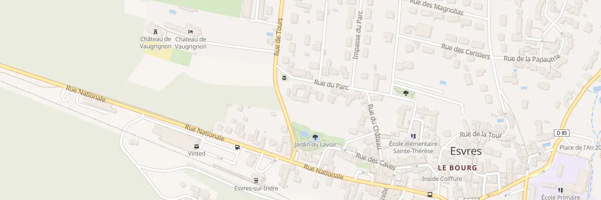 Plan du 1 Rue de Tours à Esvres