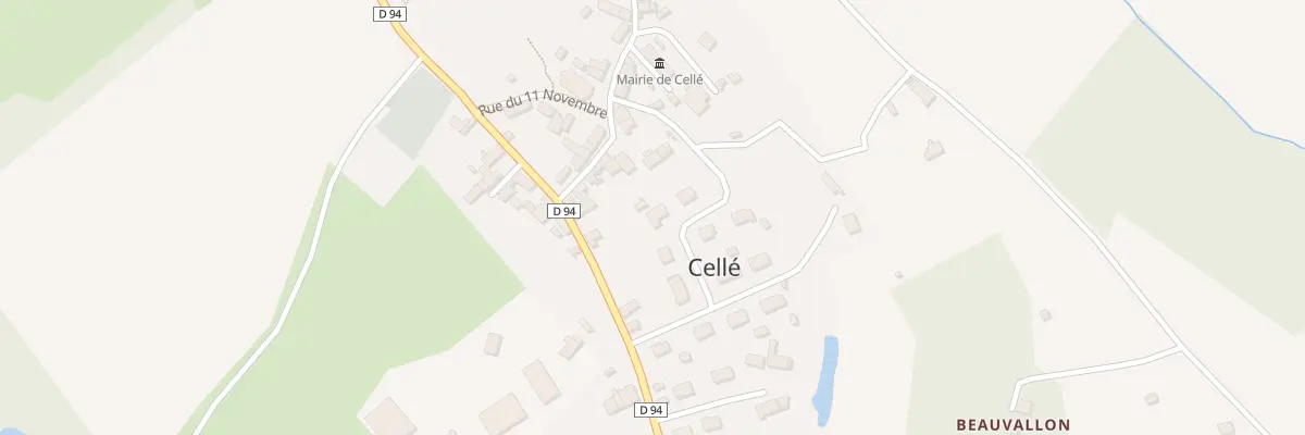Plan du 30B Le Bourg à Cellé