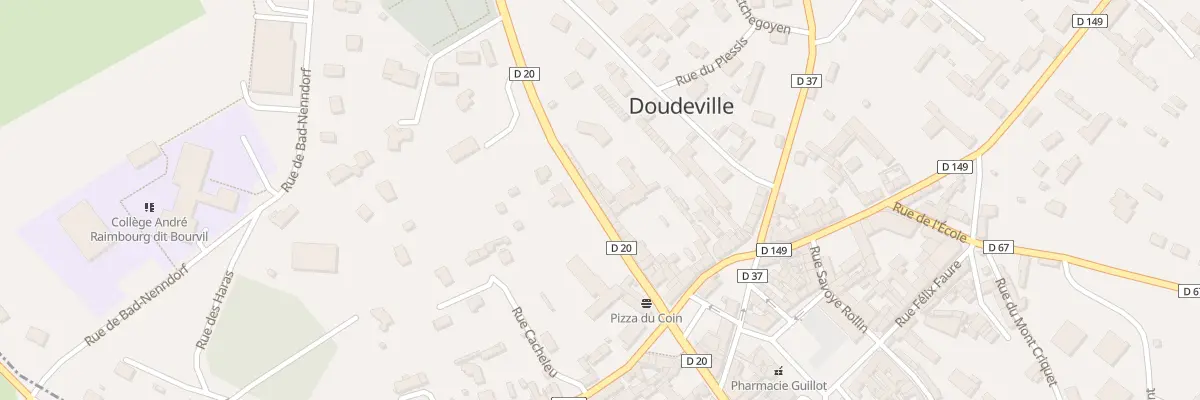 Plan du 20 Rue du Colonel Person à Doudeville