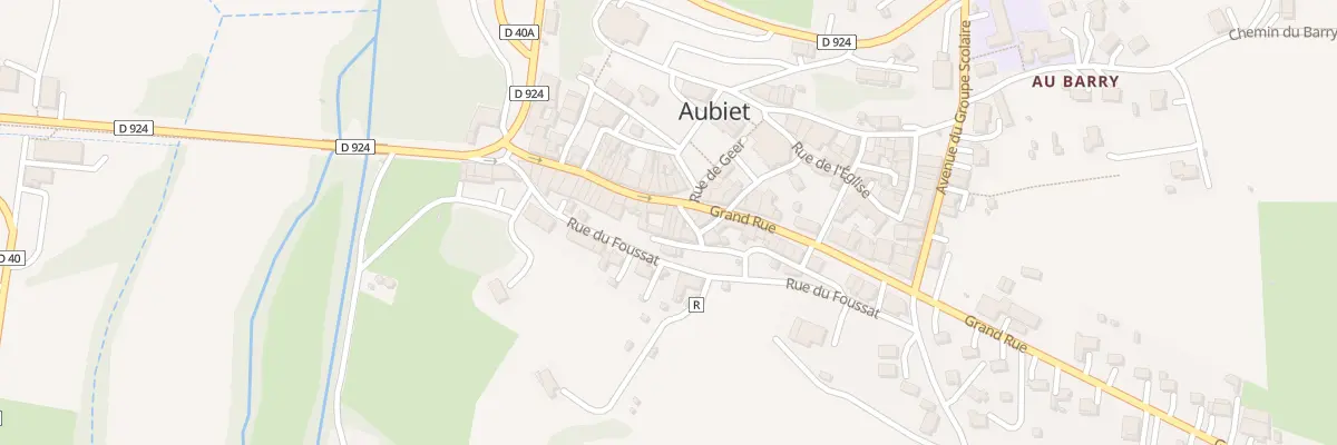 Plan du 30 Grand’ Rue à Aubiet