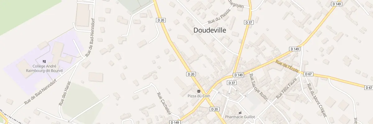 Plan du 18 Rue du Colonel Person à Doudeville