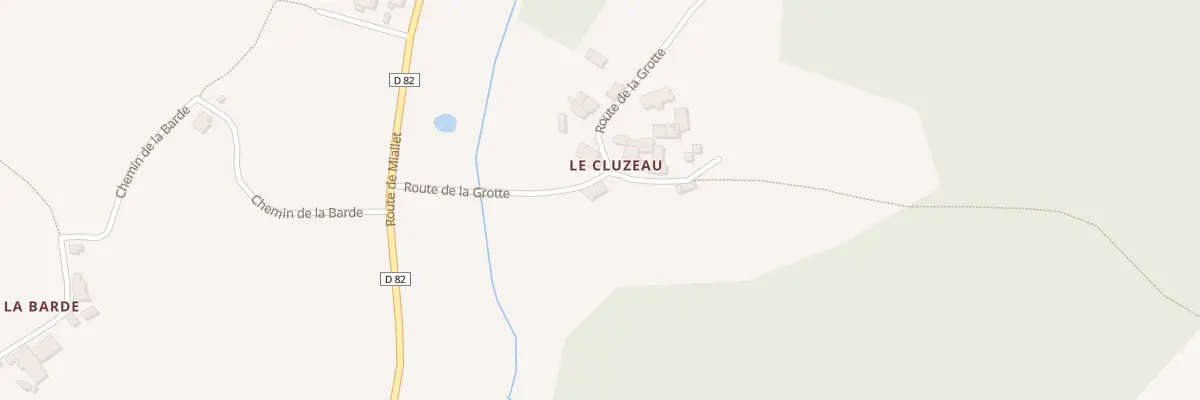 Plan du 188 Le Cluzeau à Villars