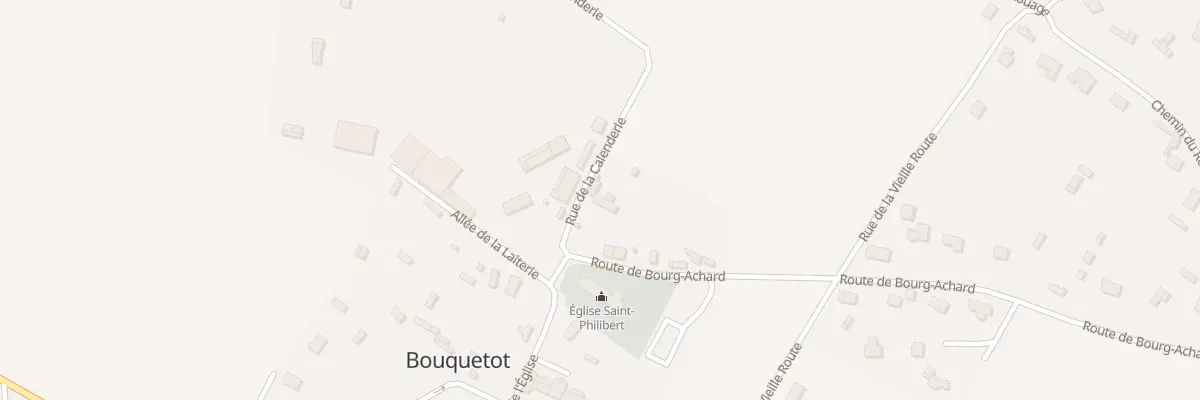Plan du 1 Rte de Bourg Achard à Bouquetot