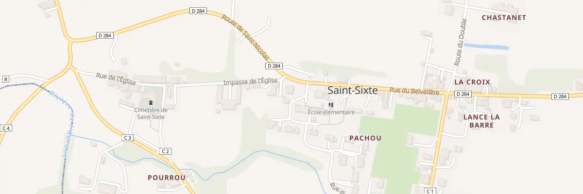 Plan du 3 Saint Sixte Sud à Saint-Sixte