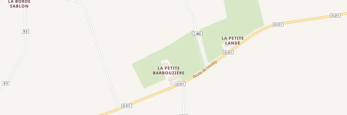 Plan du 45 Rte de Souday à Vibraye