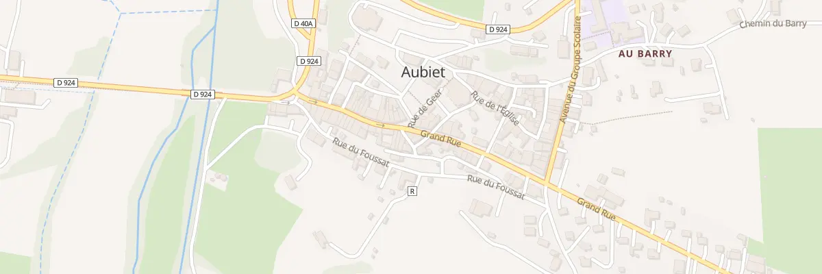 Plan du 34 Gr Grand Rue à Aubiet