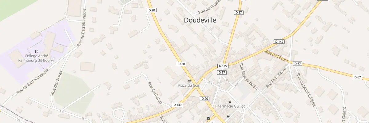 Plan du 10 Rue du Colonel Person à Doudeville