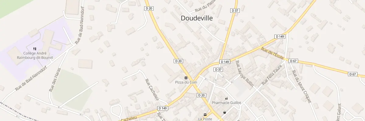 Plan du 8 Rue du Colonel Person à Doudeville