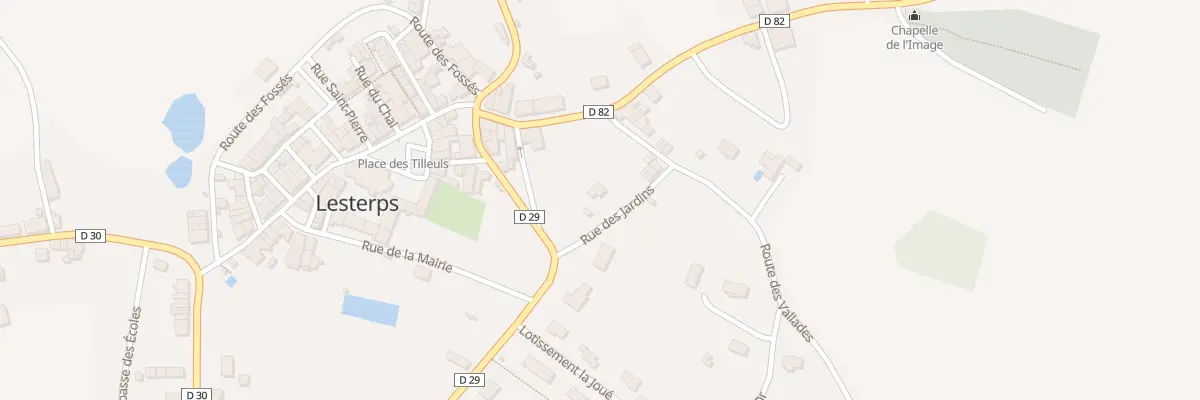 Plan du 3 Rue des Jardins à Lesterps