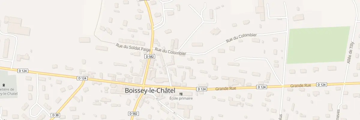 Plan du 6 Rue du Colombier à Boissey-le-Châtel