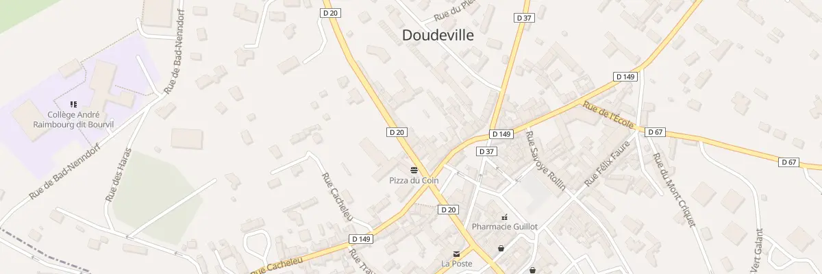 Plan du 6 Rue du Colonel Person à Doudeville