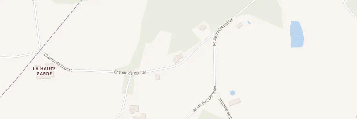 Plan du 128 Che de Rouflat à Cornille