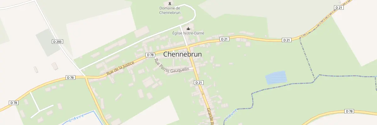 Plan du 8 Gr Grande Rue à Chennebrun