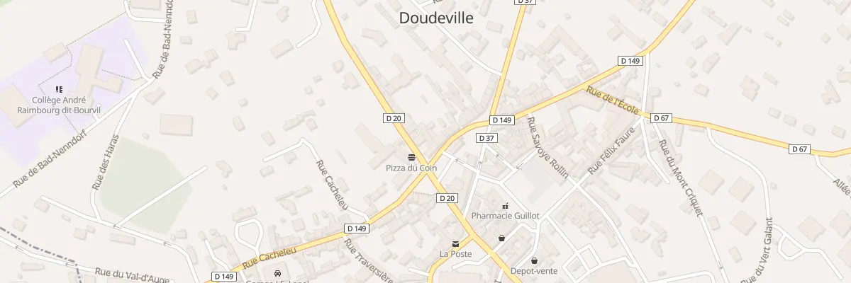 Plan du 2 Rue du Colonel Person à Doudeville