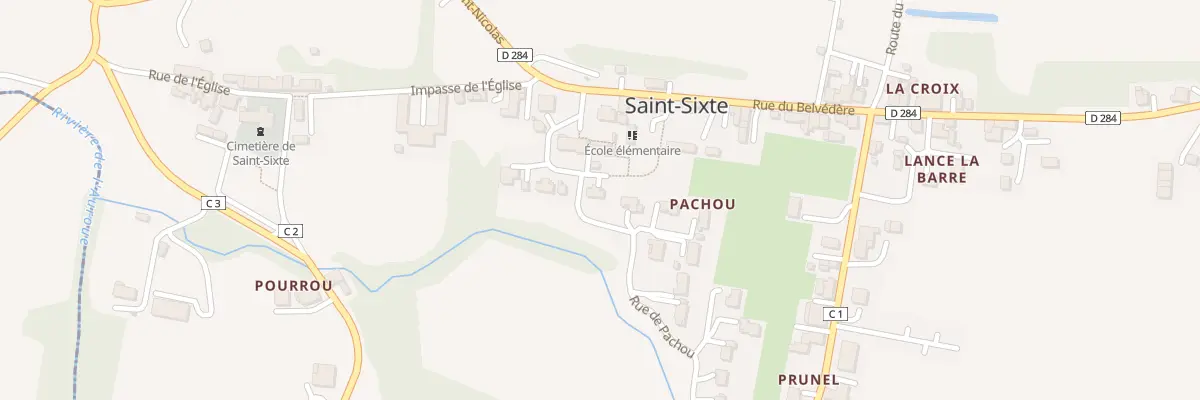 Plan du 2 Pachou à Saint-Sixte