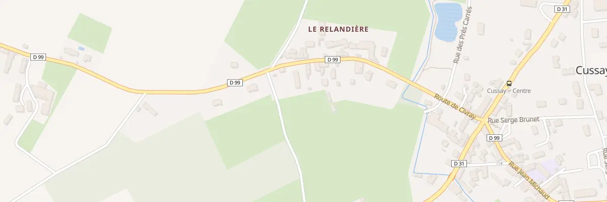 Plan du 18 Rte de Civray à Cussay