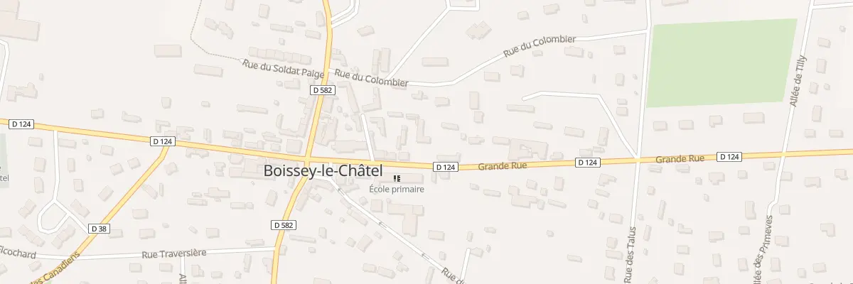 Plan du 11 Vc Grande Rue à Boissey-le-Châtel