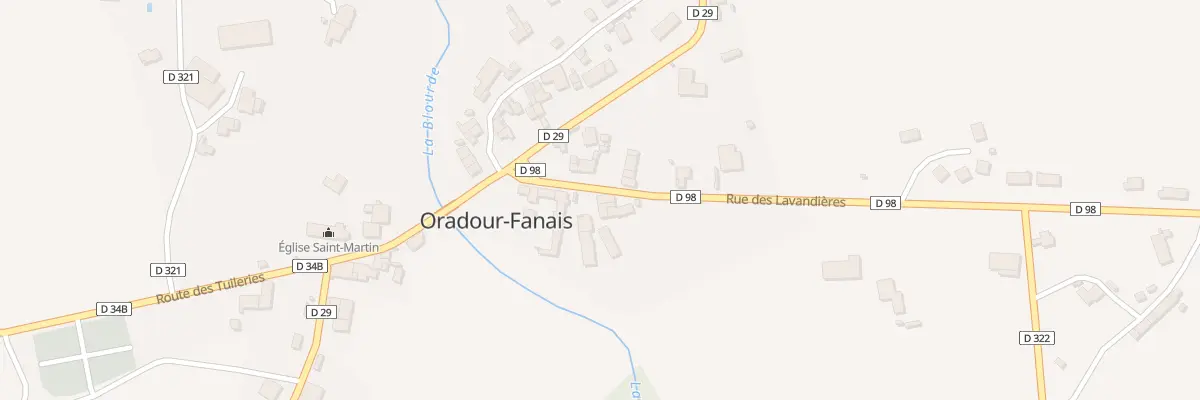 Plan du 18 Rue des Lavandieres à Oradour-Fanais