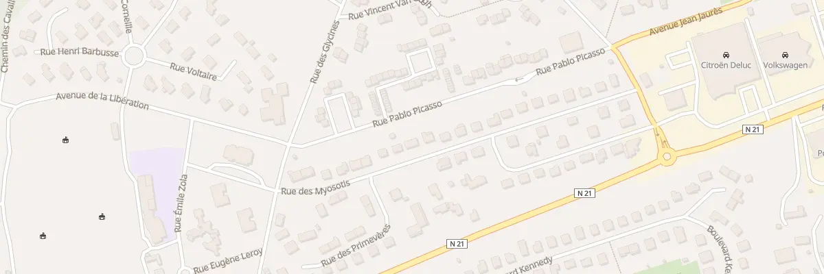 Plan du 17 Rue des Myosotis à Trélissac