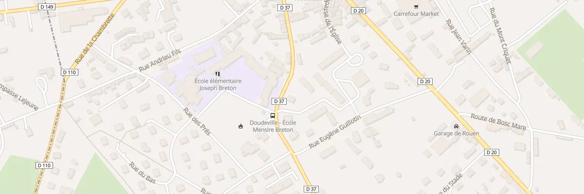 Plan du 13 Rue Augustin Lemercier à Doudeville