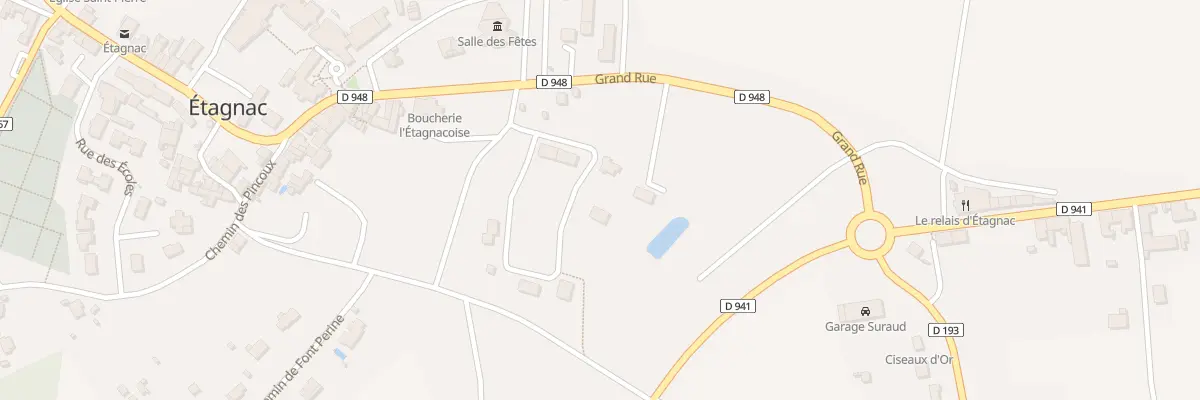 Plan du 14 Rue du Clos à Étagnac