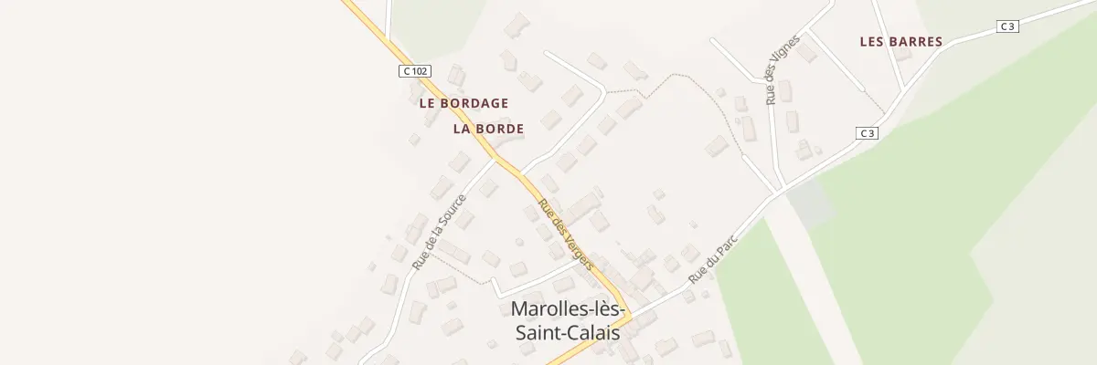 Plan du 18 Rue des Vergers à Marolles-lès-Saint-Calais