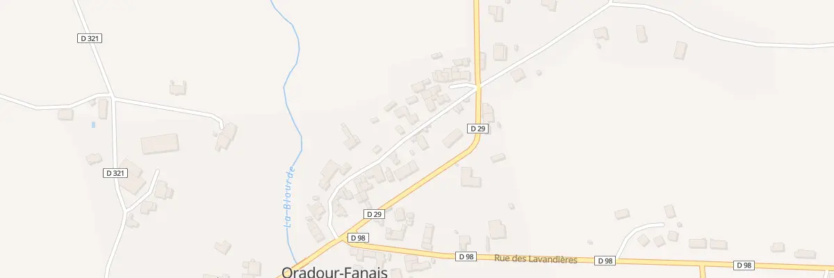 Plan du 12 Rue des Lilas à Oradour-Fanais