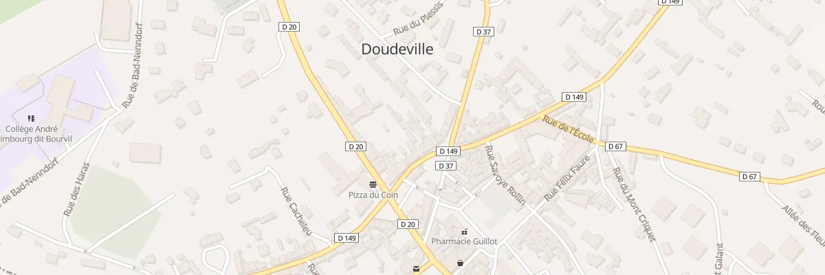 Plan du 11 Rue Auguste Cavé à Doudeville