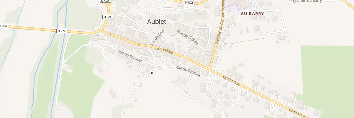 Plan du 48 Grand’ Rue à Aubiet