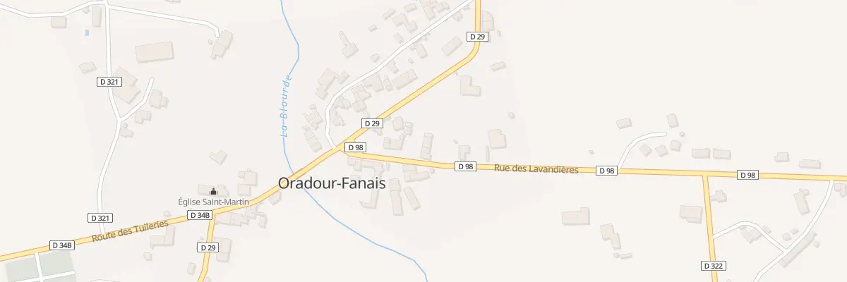 Plan du 5 Rue des Lavandieres à Oradour-Fanais