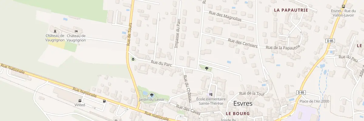 Plan du 14 Rue du Parc à Esvres