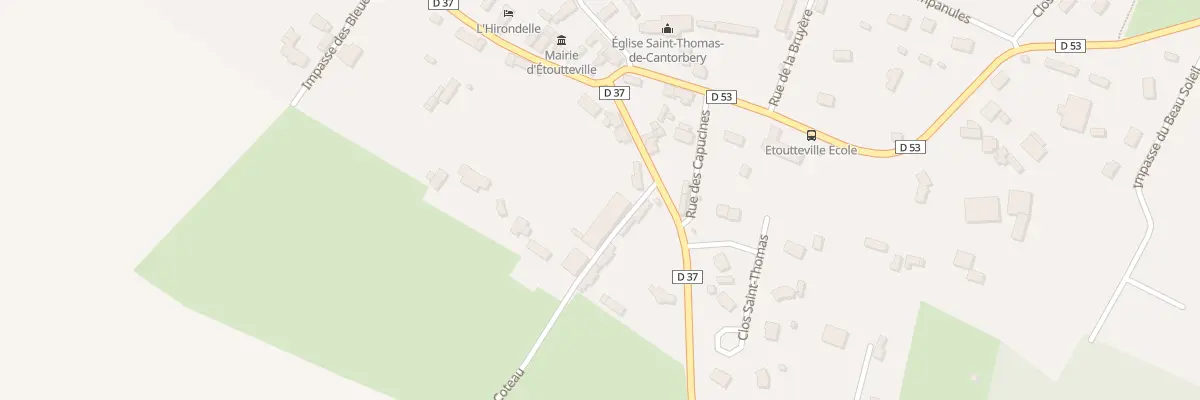 Plan du 20 Rue du Coteau à Étoutteville