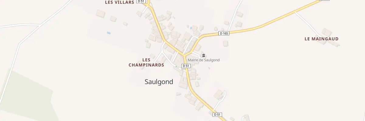 Plan du 2 Rue des Ecoles à Saulgond